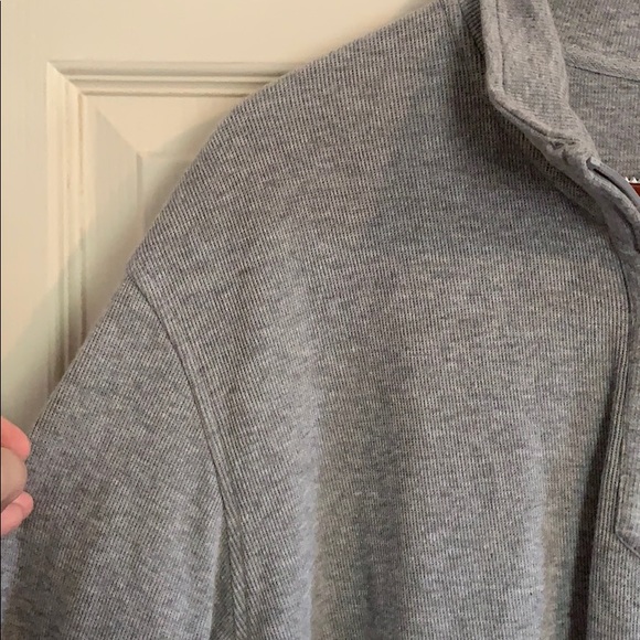 Izod Half Zip Grey Pullover - Picture 3 of 5